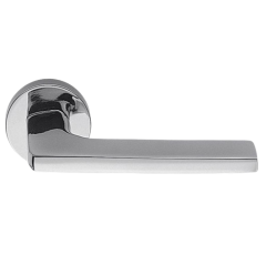 Дверная ручка Colombo Design GIRA JM11RY хром в комплекте с накладками под цилиндр