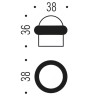 Ограничитель дверной Colombo Design CD112 бронза