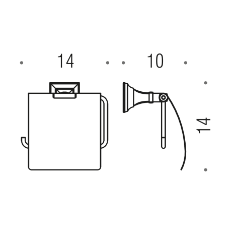 Держатель туалетной бумаги COLOMBO DESIGN PORTOFINO B3291 с крышкой цвет хром