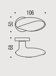Дверная ручка Colombo Design MOON BD15RSB хром