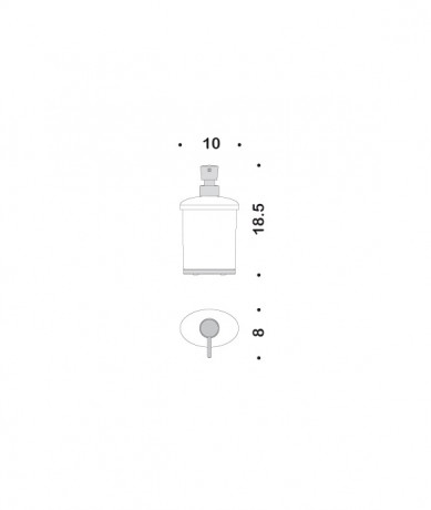 Дозатор COLOMBO DESIGN LAND B9319 настольный цвет хром