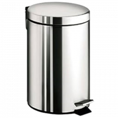 Ведро COLOMBO DESIGN COMPLEMENTI B9968 напольное с крышкой с педалью 5 л цвет нержавеющая сталь