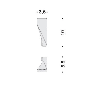 Крючок COLOMBO DESIGN ALIZE AR37 одинарный цвет хром