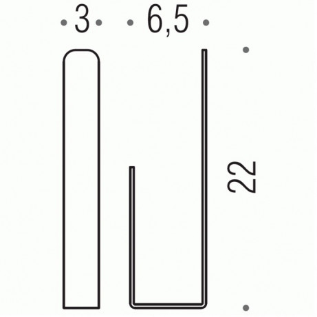 Держатель запасного рулона бумаги COLOMBO DESIGN OVER B7090 цвет нержавеющая сталь