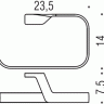 Полотенцедержатель COLOMBO DESIGN ALIZE B2531 кольцо цвет хром