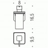Дозатор COLOMBO DESIGN OVER B9328 настенный цвет нержавеющая сталь