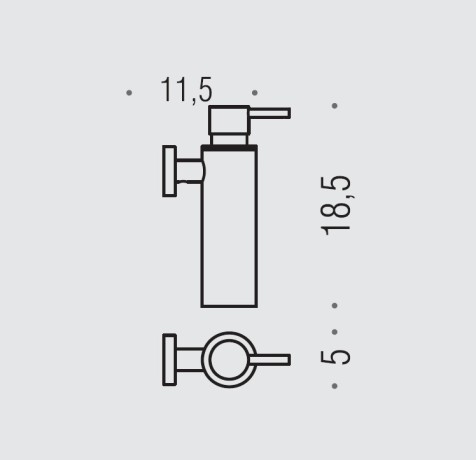 Дозатор COLOMBO DESIGN PLUS W4981.VL настенный цвет винтаж