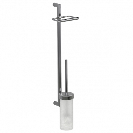 Стойка COLOMBO DESIGN PLANETS B9823 настенная с держателем туалетной бумаги и ершиком цвет хром