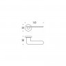 Дверная ручка Colombo Design SLIM FF11RSB хром матовый
