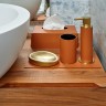 Плейсмат COLOMBO DESIGN ADJ 002.09/30 настольный двухсторонний цвет коньяк/бордо