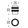 Ограничитель дверной Colombo Design CD412 белый матовый