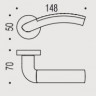 Дверная ручка Colombo Design MILLA LC31RSB хром/хром матовый
