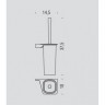 Ершик COLOMBO DESIGN ALIZE B2507DX настенный цвет хром