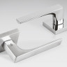 Дверная ручка Colombo Design ROBOCINQUE S ID71R хром в комплекте с накладками под ключ для межкомнатных дверей