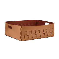 Корзинка COLOMBO DESIGN ADJ 1049.09/30 настольная напольная цвет коньяк/бордо