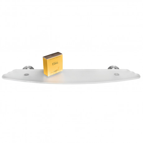 Полочка COLOMBO DESIGN HERMITAGE B3316 стеклянная цвет хром