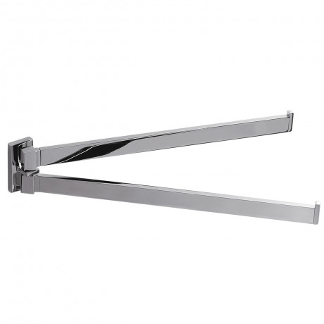 Полотенцедержатель COLOMBO DESIGN LOOK B1612 двойной цвет хром