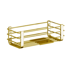 Полочка корзинка COLOMBO DESIGN ANGOLARI B9632.OM одинарная цвет золото матовое