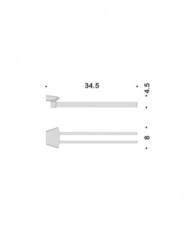 Полотенцедержатель COLOMBO DESIGN LAND B2813 двойной пововоротный цвет хром