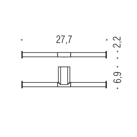 Держатель туалетной бумаги COLOMBO DESIGN MINI B4090.OM двойной без крышки цвет золото матовое