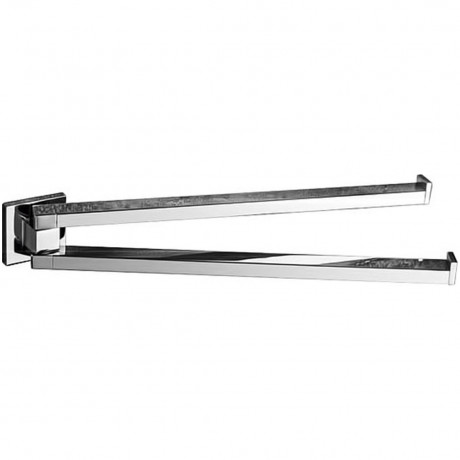 Полотенцедержатель COLOMBO DESIGN BASICQ B3712 двойной цвет хром