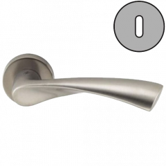 Дверная ручка Colombo Design FLESSA CB51R никель матовый в комплекте с накладками под ключ для межкомнатных дверей