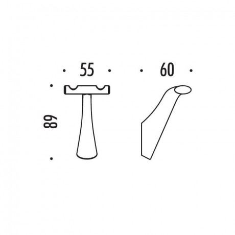 Крючок COLOMBO DESIGN LAND CD67 одинарный цвет хром