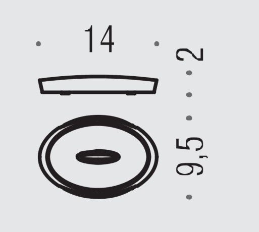 Мыльница COLOMBO DESIGN PLUS W4940.GM настольная цвет графит матовый