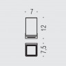 Стакан COLOMBO DESIGN LOOK B1602.NM настенный цвет черный матовый