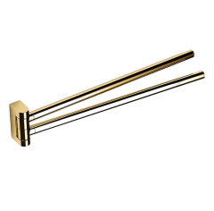 Полотенцедержатель COLOMBO DESIGN MINI B4012.OM двойной цвет золото матовое