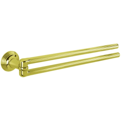 Полотенцедержатель COLOMBO DESIGN HERMITAGE B3312.HPS двойной цвет золото