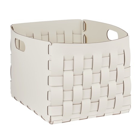 Корзинка COLOMBO DESIGN ADJ 1048.10/16 настольная напольная цвет белый/панна котта