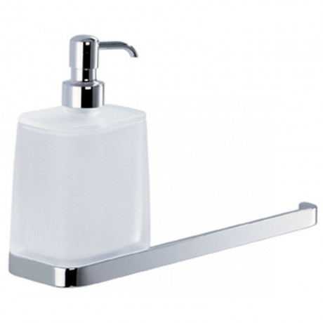Полотенцедержатель с дозатором COLOMBO DESIGN TIME W4274 настенный цвет хром