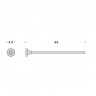 Полотенцедержатель COLOMBO DESIGN BASIC B2713 одинарный цвет хром