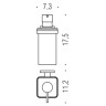 Дозатор COLOMBO DESIGN BASICQ B9337.NM настенный цвет черный матовый