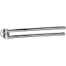 Полотенцедержатель COLOMBO DESIGN BASIC B2712 двойной поворотный цвет хром