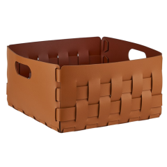 Корзинка COLOMBO DESIGN ADJ 1045.09/30 настольная напольная цвет коньяк/бордо